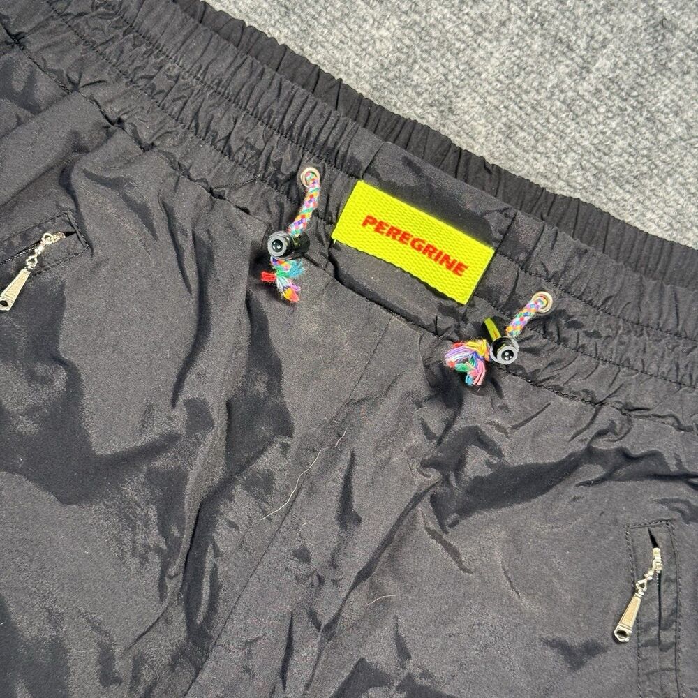 Vintage Peregrine Ski Pants Mens L Black Nylon Sun Valley Idaho 90s